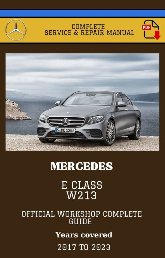 Mercedes E class W213 Workshop Service and Repair Manual